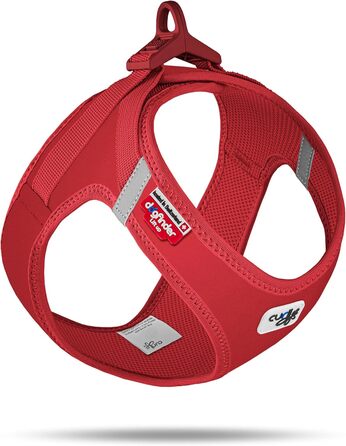 Шлейка для собак Curli Clasp Softshell, червона, розмір M