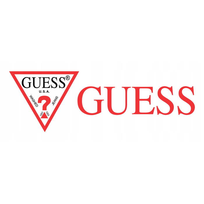 Жіноча косметичка GUESS сірого кольору з екошкіри з логотипом