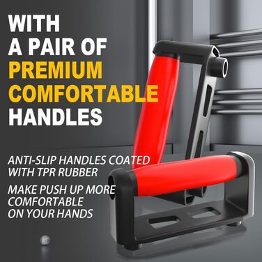 CRAZYROPE Foldable 41-in-1 Push Up Board with Counter, Wide Push-Up Board with Handle for Muscle Training and Strength Training, 41 Combination Positions Countable Model with Resistance Bands