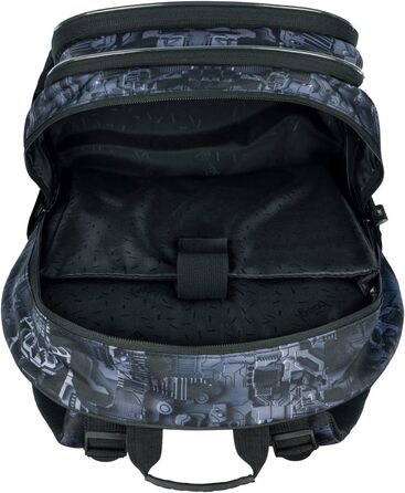 Шкільний рюкзак Baagl для хлопчика (3 шт.): рюкзак, пенал, сумка. Ергономічний, для початкової та середньої школи. З нагрудним ременем (Technic)