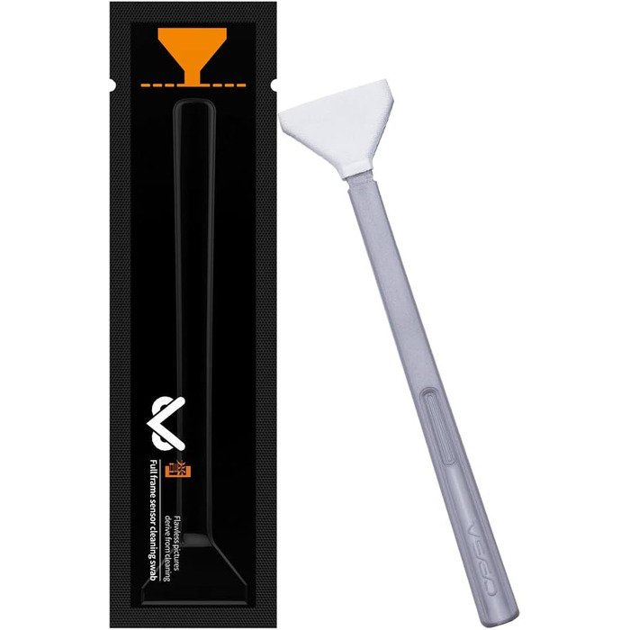 Набір для чищення сенсора камери VSGO (12 шт.) з розчином 10 мл, сухими серветками для CCD/CMOS та очисником сенсора (24 мм без очисника)