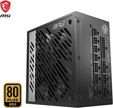 Блок живлення MSI MPG A1000G PCIE5 1000W, 80 Plus Gold, ATX 3.0, PCIe 5.0, повністю модульний