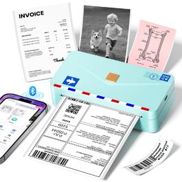 Phomemo Mini M04AS: Портативний Термопринтер Bluetooth для iOS/Android, 15/53/80/110 мм, 300DPI, для документів, фото, етикеток