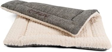 TrendPet Лежанка для собак і котів, двостороння, з підкладкою, 90x65 см, бежева