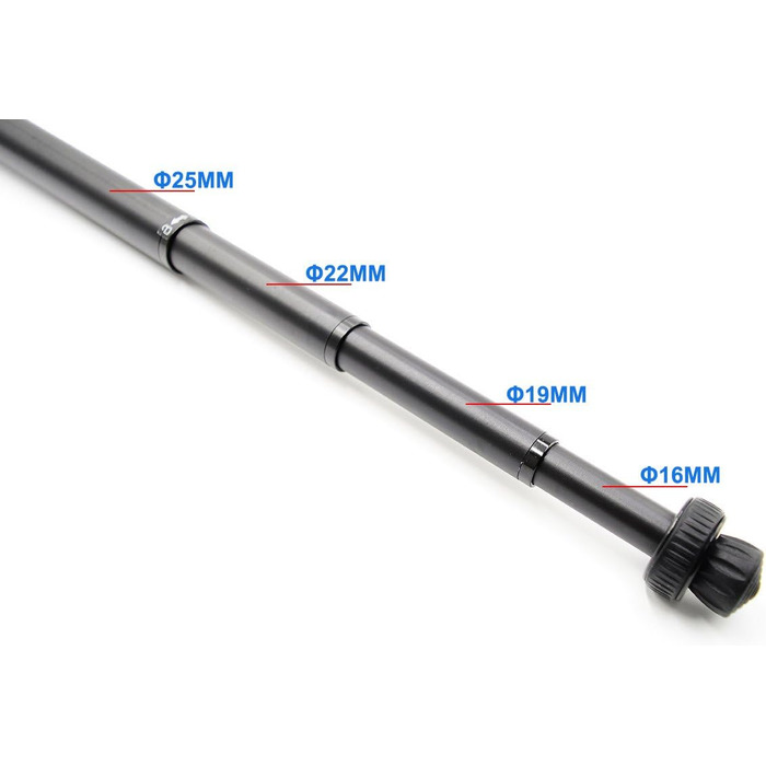 Штатив Koolehaoda з вуглецевого волокна, 6-секційний, портативний, компактний, максимальне навантаження 10 кг – MP286C (KQ-2504)