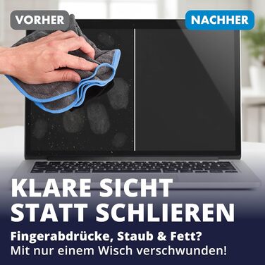 Набір для чищення екранів LICARGO 300 мл: без розводів, з мікрофіброю - для TV, моніторів, ноутбуків, планшетів та телефонів