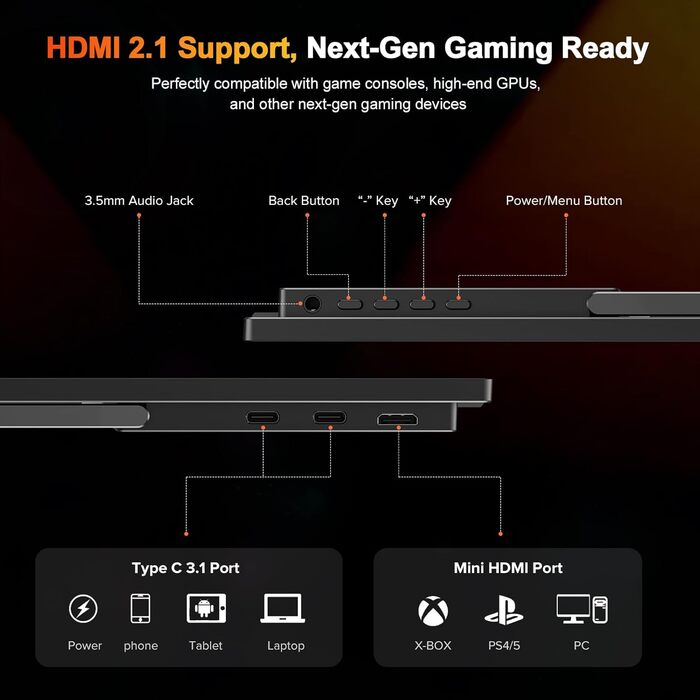 UPERFECT Монітор портативний 16