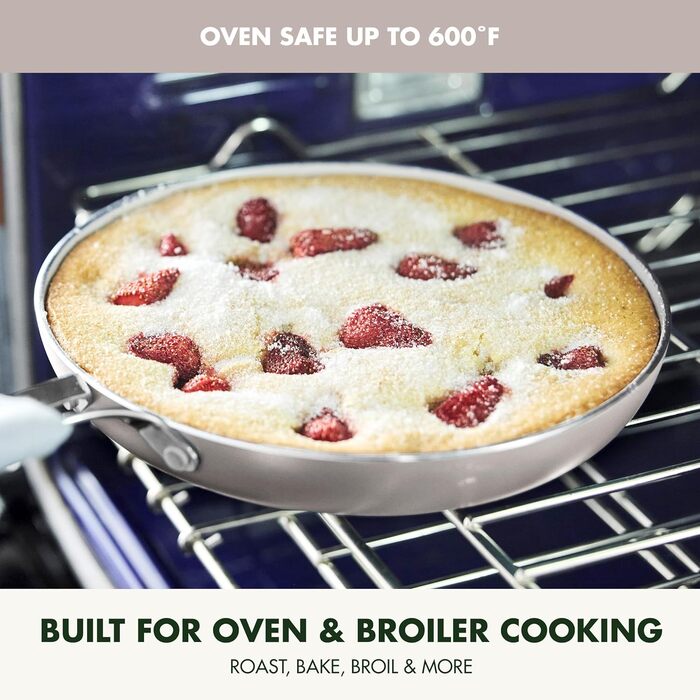 Набір сковорідок GreenPan Nova (20.3 см та 25.4 см), індукційні, без PFAS, антипригарне покриття, для плити та духовки