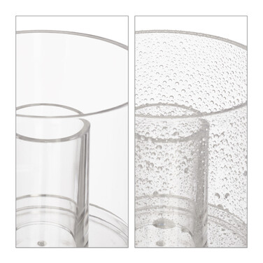Relaxdays Cotton Pads and Cotton Swabs Container