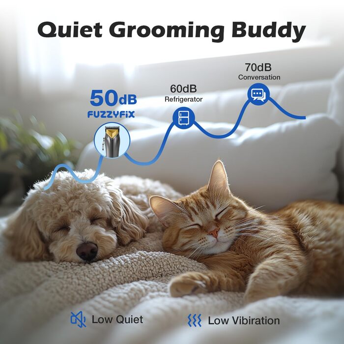 Професійна машинка для стрижки собак, 2 швидкості, ергономічний дизайн, для собак та котів, для густого, довгого та кучерявого хутра (зелена)