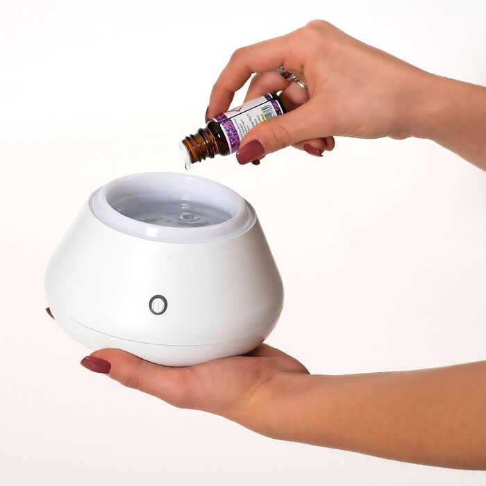 Дифузор Aroma від Pajoma, ультразвуковий зволожувач повітря з LED-підсвіткою, аромадифузор (чорний)