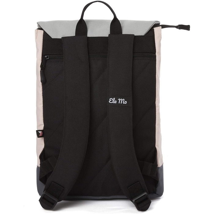 Жіночий рюкзак Ela Mo - Daypack: стильний та функціональний. Рюкзак для ноутбука, антикрадійний, для школи, університету, роботи (Rose on Rocks)