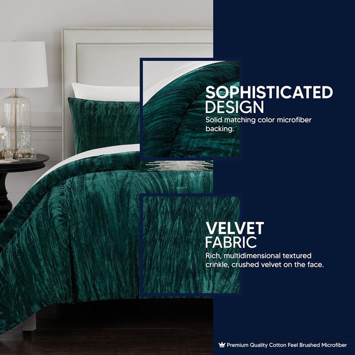 Комплект постільної білизни Chic Home Westmont, 4 частини, темно-синій, Queen