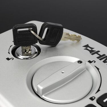 Сейф для документів HMF 1006-02 з електронним замком | 32,5 x 25,5 x 12,5 см | DIN A4 | Чорний