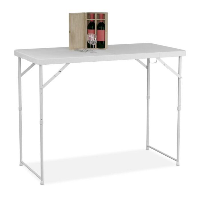 Relaxdays Folding and Height-Adjustable Garden Table