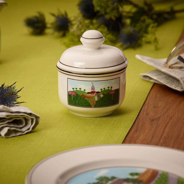 Villeroy & Boch Naive Design Sugar Bowl, 200 ml, Height: 11 cm, Premium Porcelain, Colorful