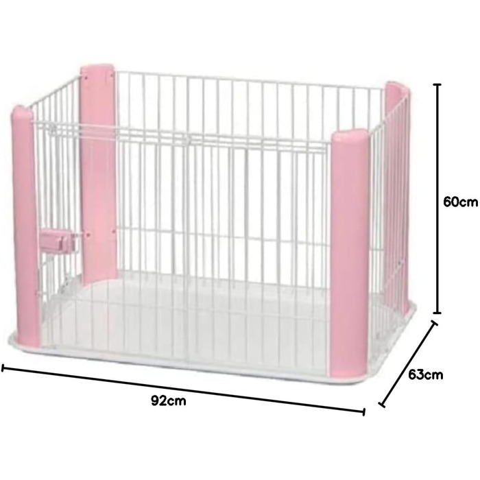 Вольєр для цуценят Iris Ohyama CLS-960 Rosa, 60 см, рожевий. Ідеально для собак та котів, для дому та вулиці