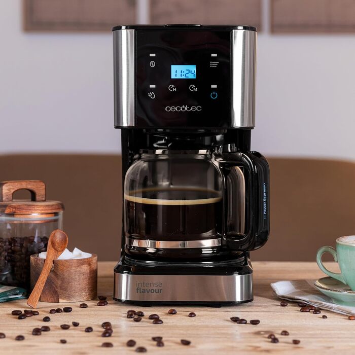 Кавомашина крапельна програмована Cecotec Coffee 66 Smart Plus, 980W, 1,5л, сталь, LCD, Touchscreen, ExtemAroma, AutoClean