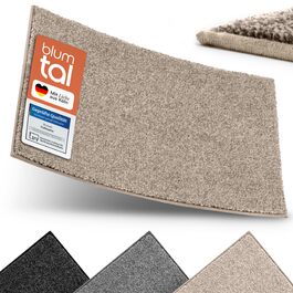 Килимок вхідний Blumtal 50x80 см, мікрофібра, протиковзний вологостійкий килим для бруду бежевий