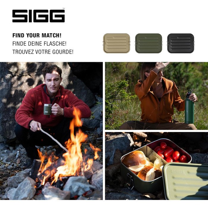 SIGG Gemstone Lunchbox, leak-proof lunchbox for office, school, and outdoor use, made from high-quality 18/8 stainless steel for on the go.