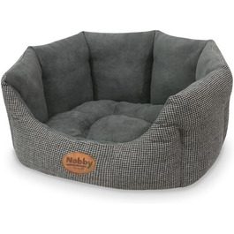 Ліжко для котів Nobby Josi, овальне, сіре, 55 x 50 x 21 см