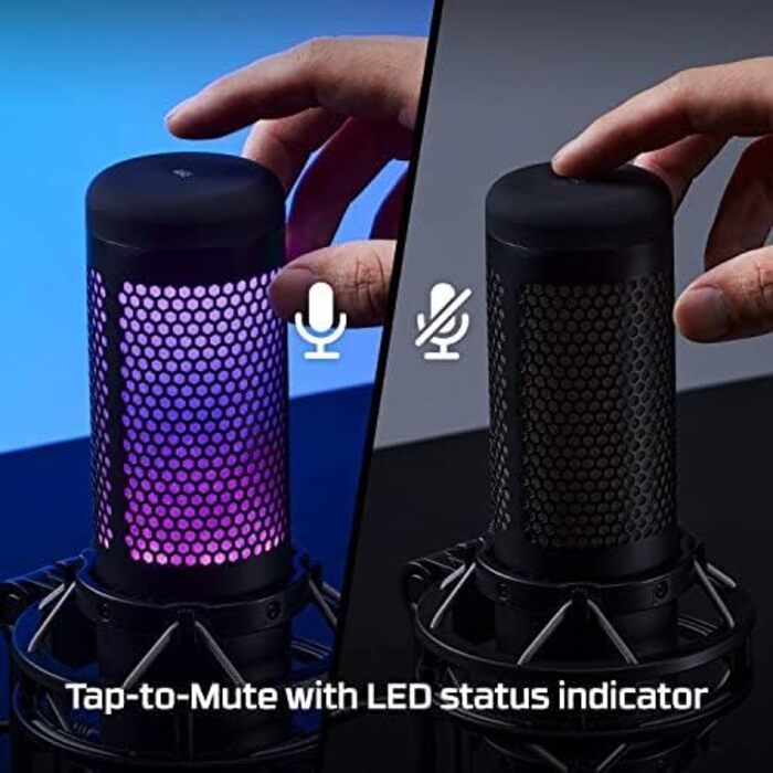 Мікрофон HyperX QuadCast S RGB USB для ПК, PS4, Mac – чорний, для стрімінгу, геймінгу, подкастів