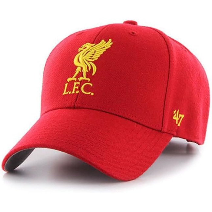Кепка бейсболка 47 Brand Liverpool Adjustable EPL (бордова) – оригінальна ліцензійна кепка для вболівальників