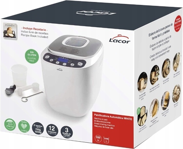 Хлібопічка Lacor 1 біла, 550 Вт