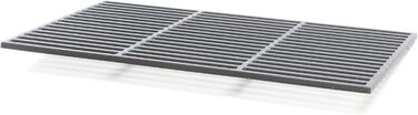 Чорнякова решітка для гриля Wiltec, 54 x 34 см, для вугільного та газового гриля, BBQ, емальована, ефект мату