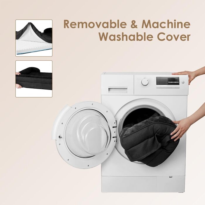 Ортопедичне ліжко для собак великих порід, 91x68 см, з Memory Foam, кошик для собак середніх порід, миється, водонепроникне, неслизьке, диванчик для собак з високим бортиком (104x69x17 см, чорний)