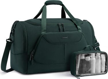 Спортивна сумка LOVEVOOK 30L для жінок з відділенням для взуття та мокрих речей, невелика сумка для залу, плавання, сауни, ручної поклажі для спорту, фітнесу, подорожей, водонепроникна дорожня сумка-мішок (зелена, 45x24x28 см)