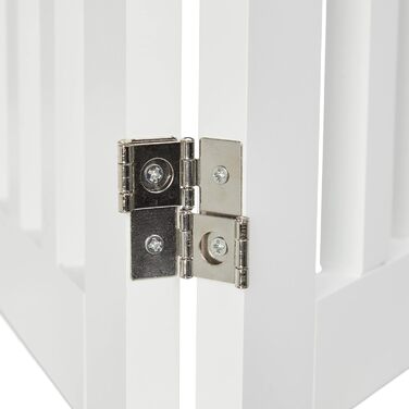 Захисне ворота Relaxdays для собак, 92x154 см, 3 елементи, біле, розкладне