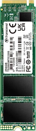 SSD Transcend MTS220S 256GB NVMe PCIe Gen3 x4 M.2 2280 - Швидкий внутрішній накопичувач