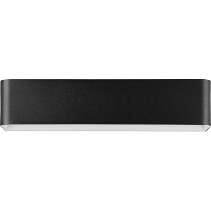 EGLO LED Wall Lamp Sania 5, 1-light wall lamp modern, minimalist, wall lighting made of metal in white, plastic in satin finish, LED bathroom lamp warm white, L, IP44 (36.5 cm, Black)