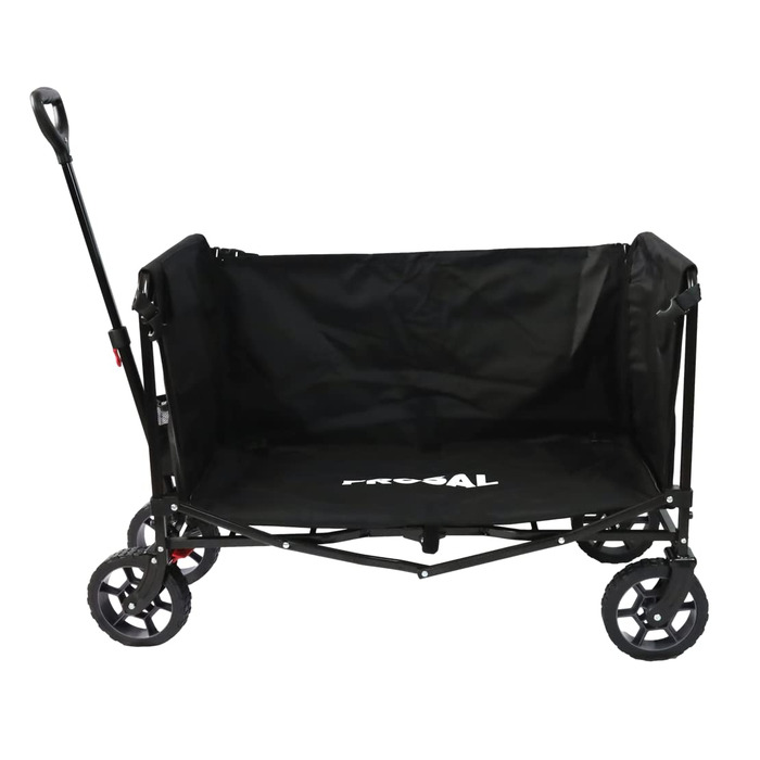 Фросал Візок для собак Бруно, чорний, складний | Транспортний візок для собак з легким доступом