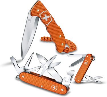 Мультитул Victorinox Classic Alox Limited Edition 2021, 5 функцій, швейцарський, з ножицями, помаранчевий, у подарунковій коробці