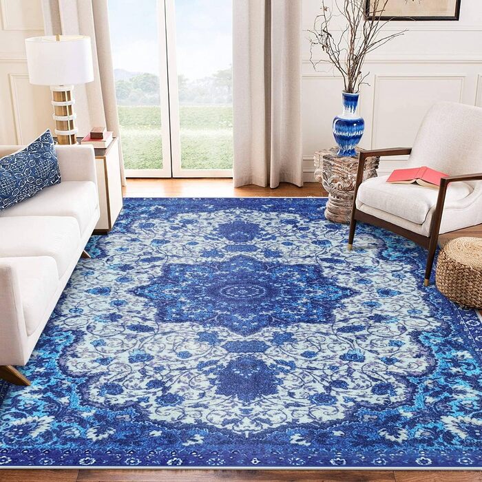 Килим для вітальні сучасний, короткий ворс, нековзний, миючий, пухнастий, м'який, сіро-білий, 120 x 160 см, 200 x 250 см