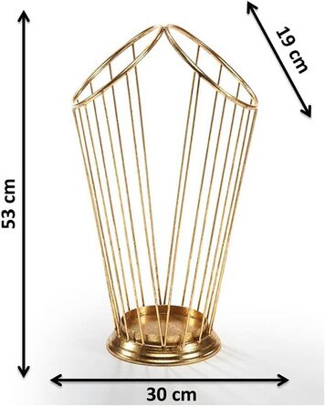 Підставка для парасоль підвійний Kobolo - пофарбоване метал, золото