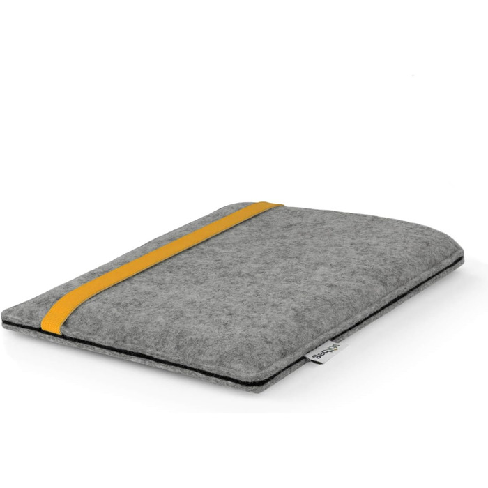 Чохол для Kindle Paperwhite 7 (Amazon) | Стильний чохол з ворсового фетру, Made in Germany (Антрацит - зелений) (Світло-сірий - жовтий)