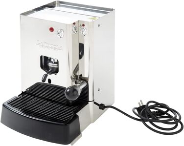 La Piccola Sara Classic Stainless Steel Italian Espresso Machine for ESE Pods | Environmentally conscious and economical in consumption | For standard ESE pods 44mm, SARCLAA4S4GXX, Stainless Steel