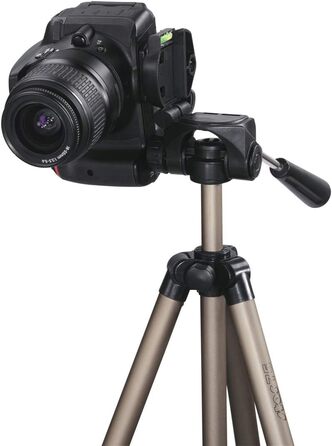 Легкий штатив-трипод Hama Star 05 106-3D з 3-позиційною головкою, шампань (висота 42-125 см)