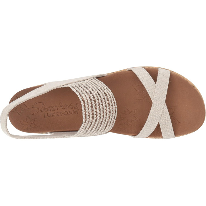 Skechers Beverlee - Бежеві кеди-платформи жіночі 39.5 EU
