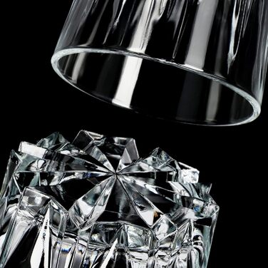 KADAX Drinking Glasses Set of 6, made of high-quality glass, water glasses, thick-walled juice glasses, ribbed glasses for water, drinks, juice, party, cocktail glasses, beverage glasses (tall, 245ml)