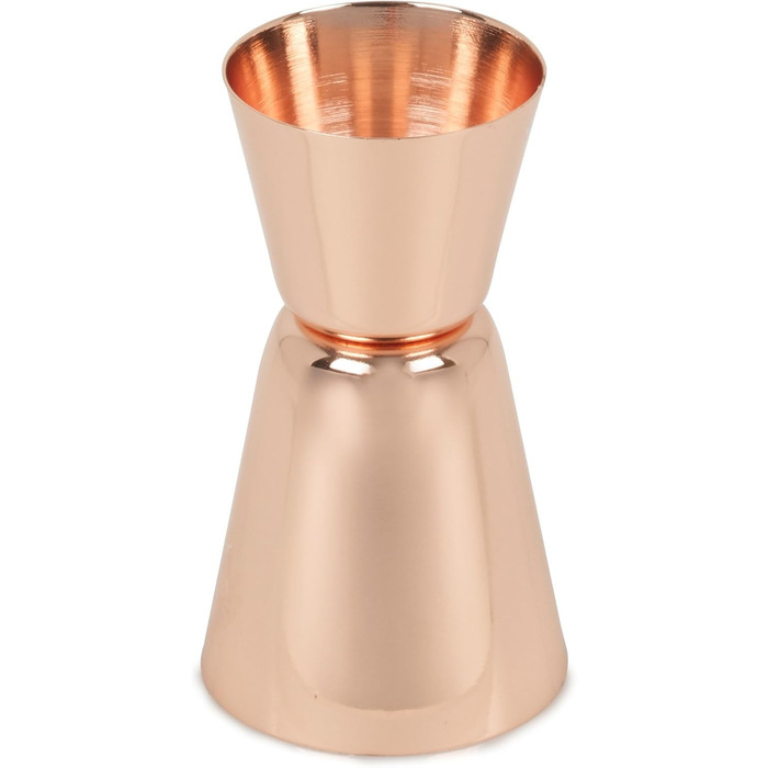 Homiu Stainless Steel Cocktail Shaker Set (550ml) with Rainbow Design, shimmering stainless steel, 5-piece: strainer, 2 jiggers (15/30ml) (Gold-Accented)