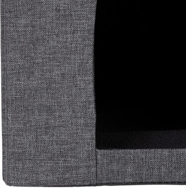 Кігтечка для котів Relaxdays, складана лавка, сіра, 38,5 x 74,5 x 37 см