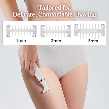 Електричний жіночий тример/рашувач BarberBoss 5-в-1 QR-8005: для обличчя, тіла, бікіні, носа та брів. Бездротовий, для мокрого та сухого гоління.