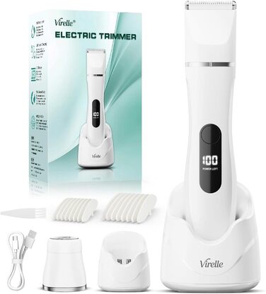 Електричний жіночий епілятор та тример 2-в-1 Intimrasierer, для догляду за тілом та зоною бікіні, вологостійкий, подарунок для жінок