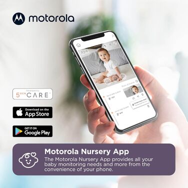Дитячий відеомонітор Motorola Nursery VM 483 з камерою, інфрачервоним нічним баченням, функцією двостороннього зв'язку та цифровим зумом (PIP1000C EU)