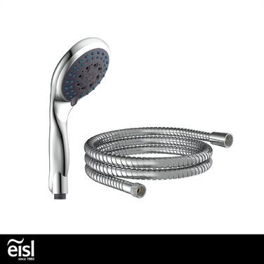 Душовий набір EISL PARMA DX5082CSB, 70 см, 8 режимів, хром, шланг, тримач, душова лійка (ручний душ Welly)