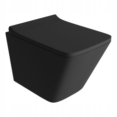 Кришка-сидіння для унітаза Lavita Lago Black, чорний duroplast
